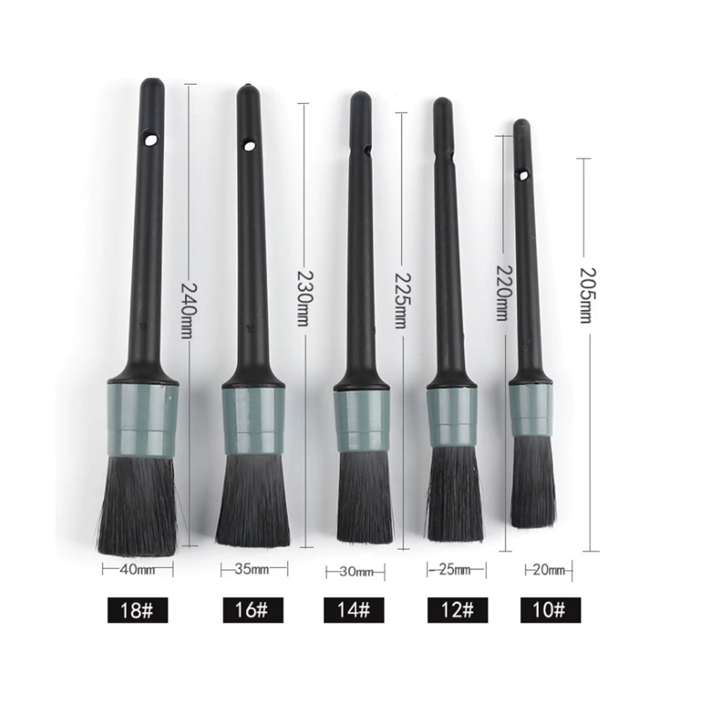 1/5PCS Car Detailing Brush Set Cleaner for Cleaning Interior Trim Exterior for Cars Dashboard Air Vent Wheel Cleaning Brush