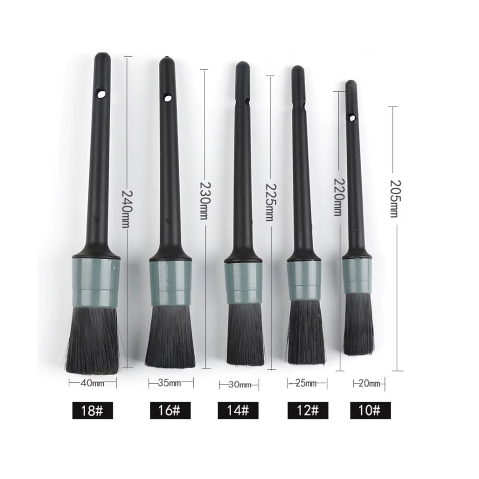 1/5PCS Car Detailing Brush Set Cleaner for Cleaning Interior Trim Exterior for Cars Dashboard Air Vent Wheel Cleaning Brush