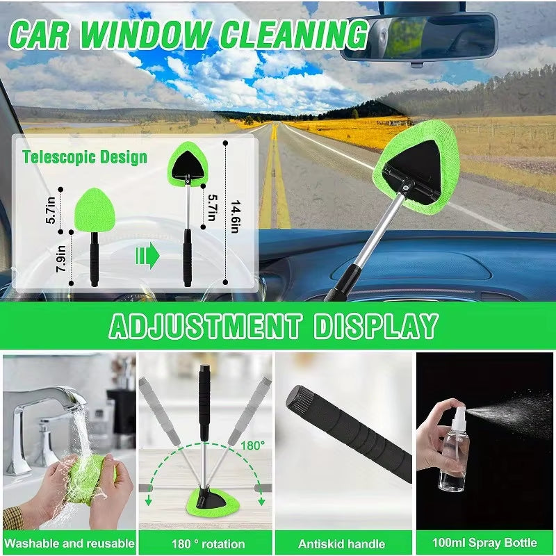 13PCS Green Car Detailing Brush Set Car Detailing Cleaning Kit Car Detailing Tools Kit Suitable for Cleaning the Interior